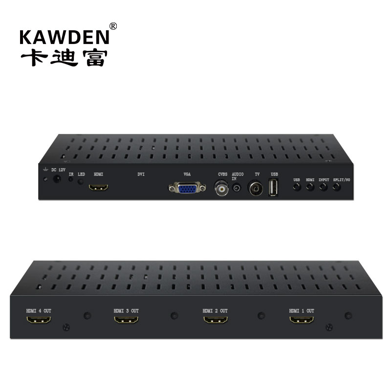 KAWDEN卡迪富 一鍵式高清液晶電視機(jī)拼接盒子 大屏拼接專(zhuān)用