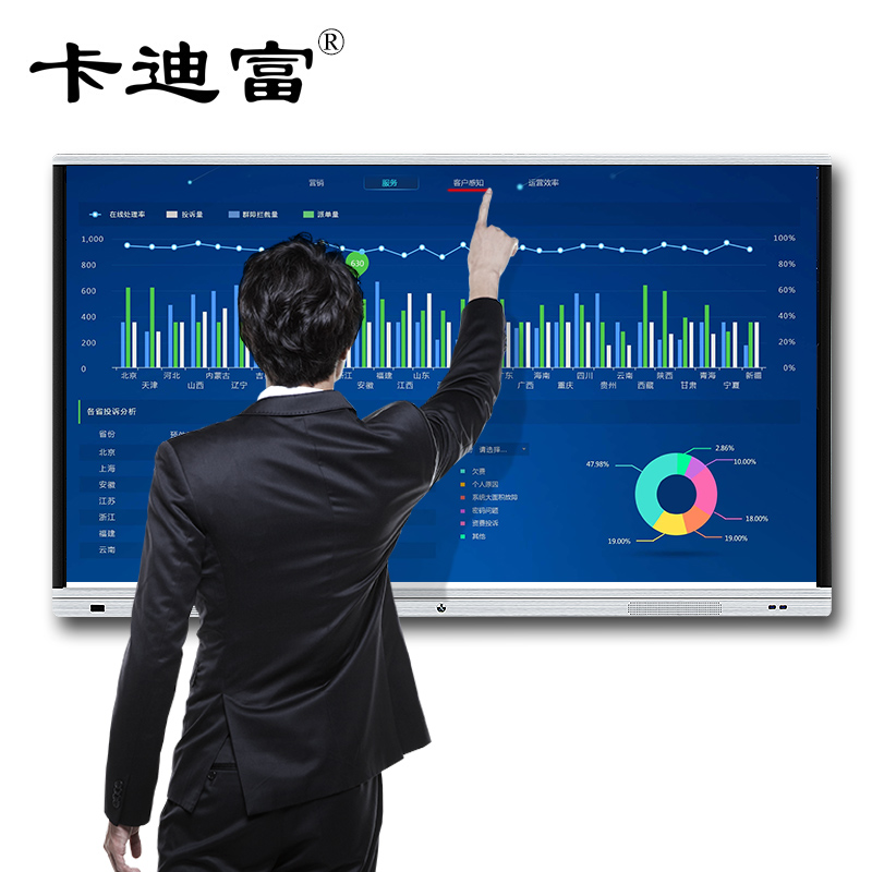 順達(dá)榮牌65寸教學(xué)會議一體機白板互動雙系統(tǒng)觸摸電視